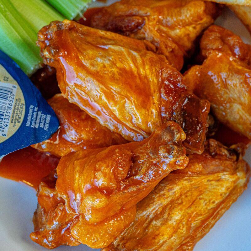 Chicken Wings (6). Fries & 16 oz Drink